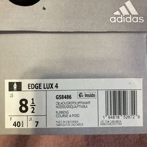 Adidas edge lux 4 woman’s sneakers size 8.5